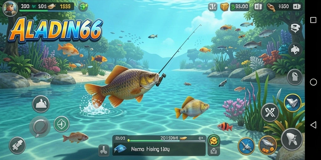 Tangkapan ikan yang luar biasa dalam gameplay <strong>ALADIN66</strong>.