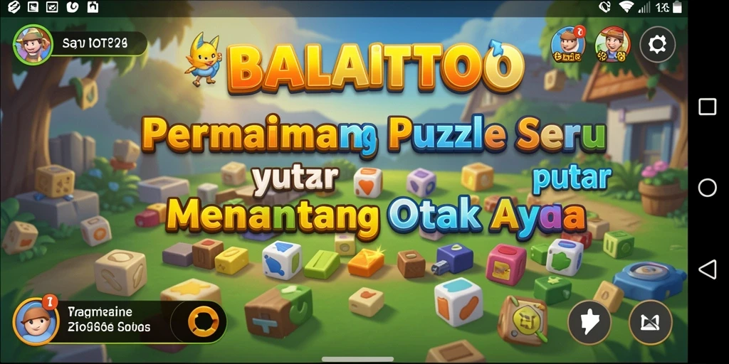 Tampilan gameplay <strong>BALAITOTO</strong> dengan tantangan Puzzle yang menarik.