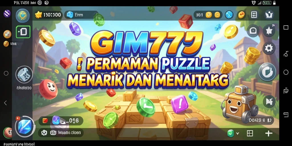 Tangkapan layar GIM777 menampilkan gameplay Puzzle yang mendebarkan.