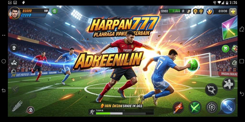 Screenshot utama HARAPAN777 menampilkan aksi intens dan dinamis dalam olahraga.
