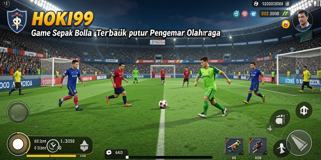Tampilan gameplay menarik dari HOKI99 yang menguji keterampilan sepak bola.