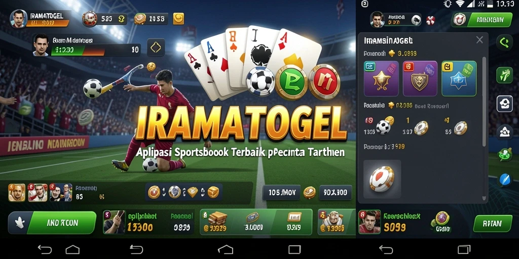 Tampilan antarmuka pengguna IRAMATOGEL yang interaktif saat bermain sportsbook.