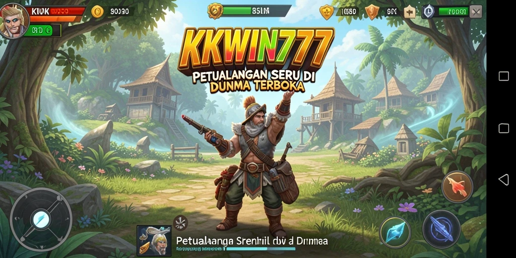 Screenshot gameplay Open World KKWIN777 yang menarik.