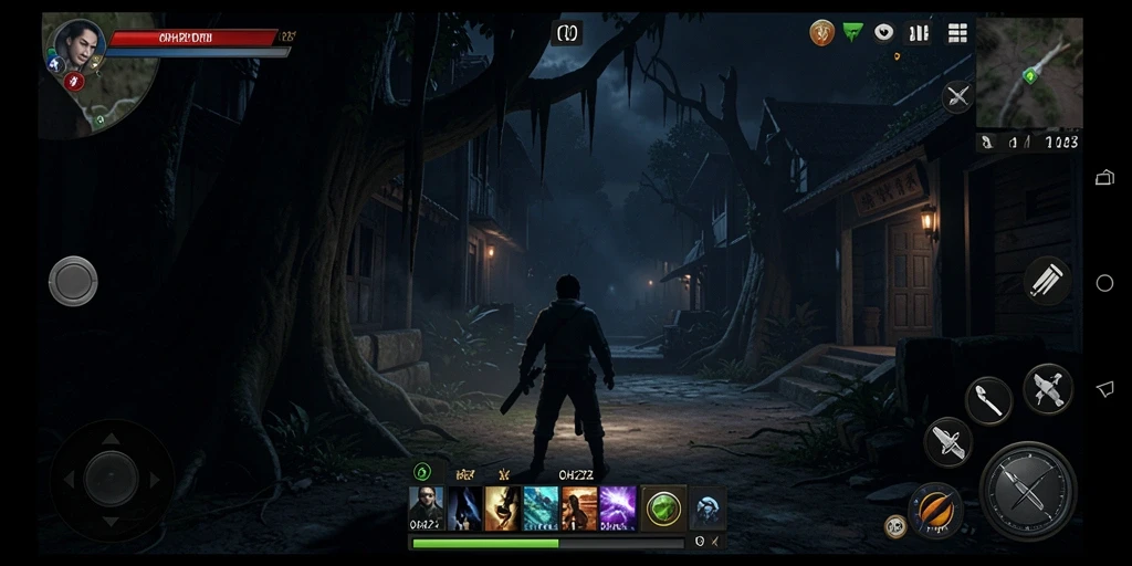 Screenshot utama OH222 menampilkan momen mencekam gameplay horor.