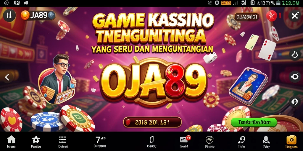 Screenshot utama OJA89 menampilkan gameplay Kasino yang seru dan mengasyikkan.