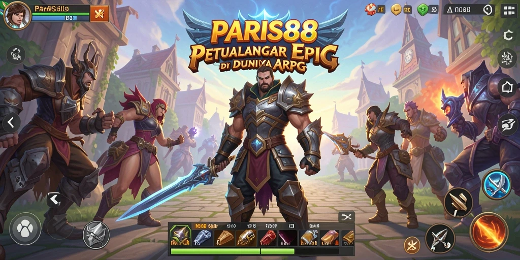 Screenshot menampilkan aksi seru gameplay ARPG PARIS88.