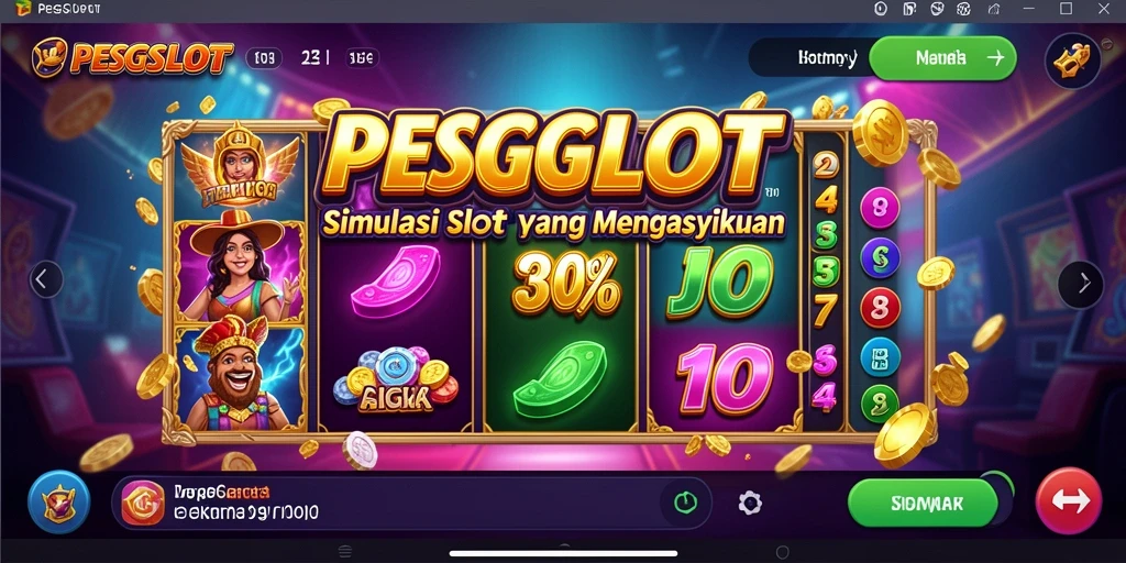 Tampilan gameplay PESGSLOT yang menawan dan penuh warna.