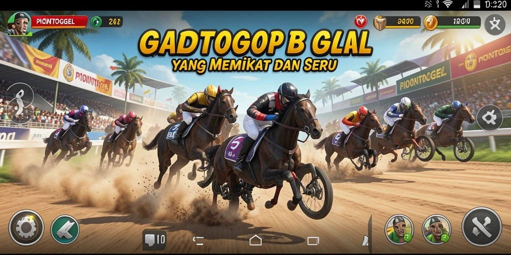 Tampilan mendebarkan dari gameplay PIONTOGEL yang penuh aksi balap.