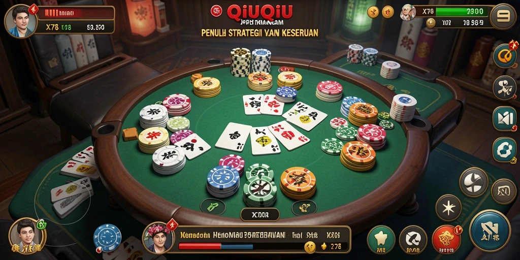 Gambaran gameplay QiuQiu dalam X78 yang seru dan kompetitif.